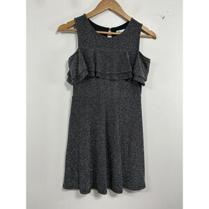 Girls Epic Threads Pullover Mini Fit & Flare Dress Large Black Ruffles